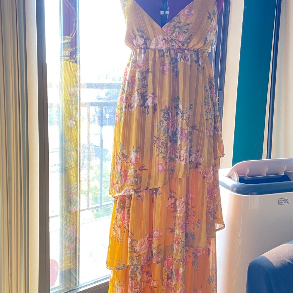 Forever21 Floral Tiered Maxi Dress